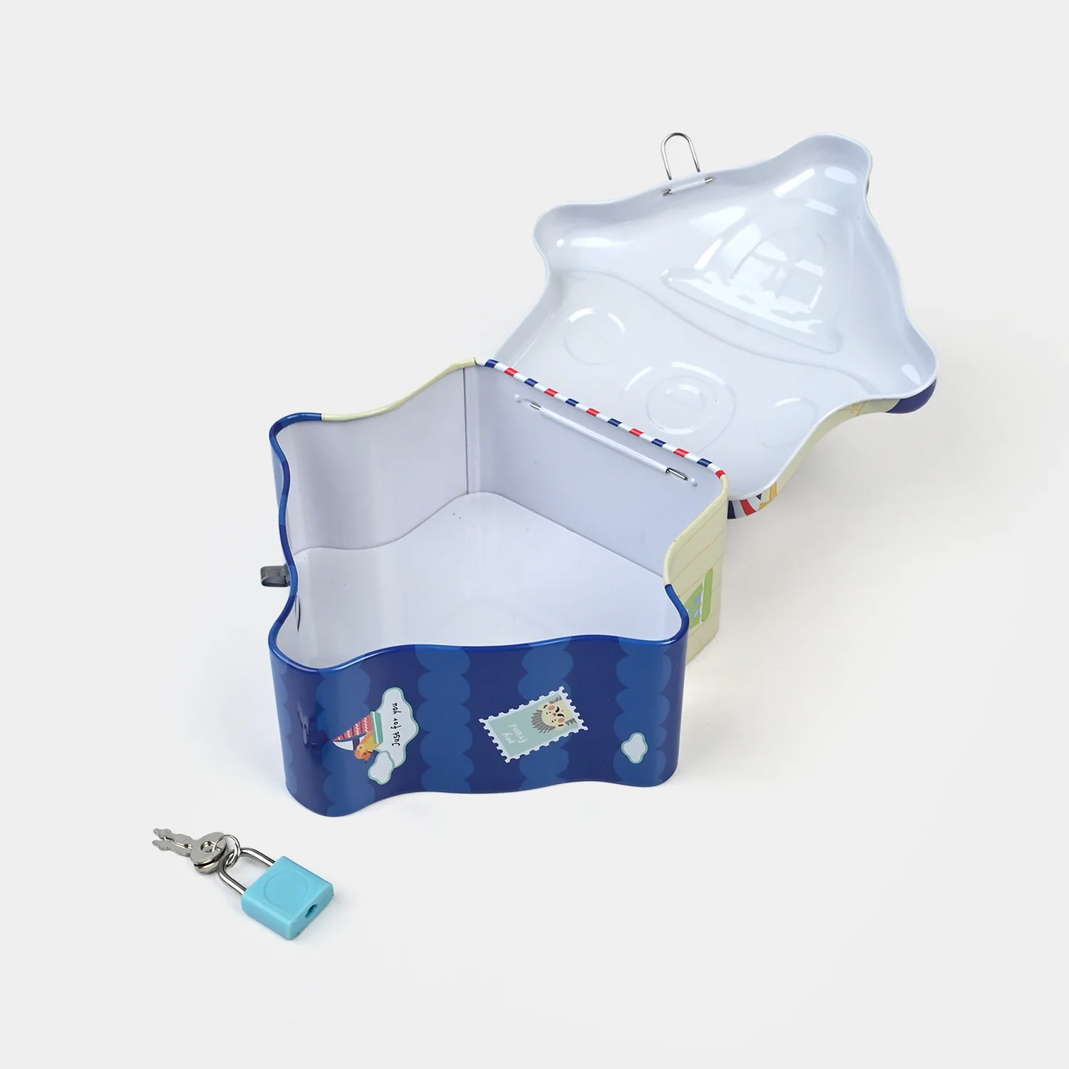 Metal Coin/Money Box with Lock For Kids - Image 2
