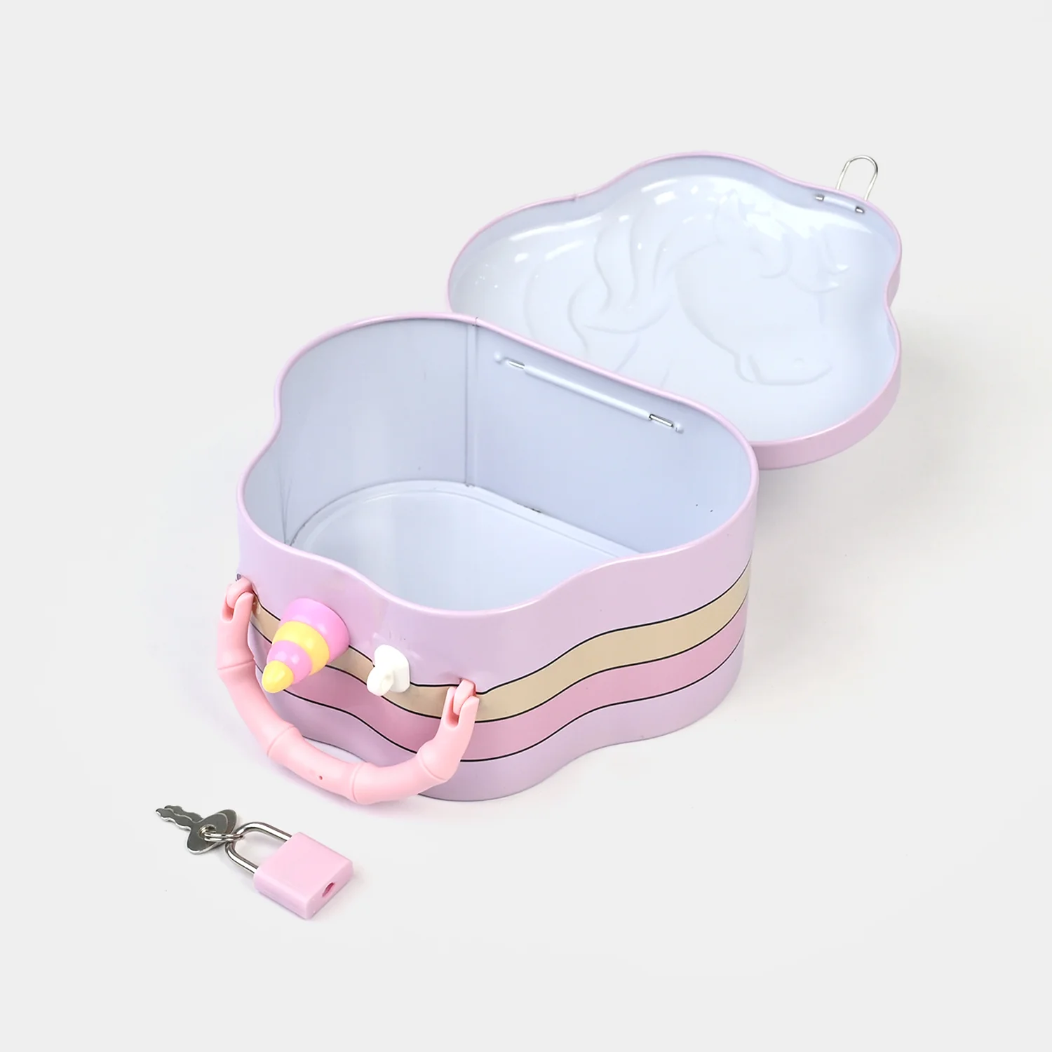 Metal Coin/Money Box with Lock For Kids - Image 2