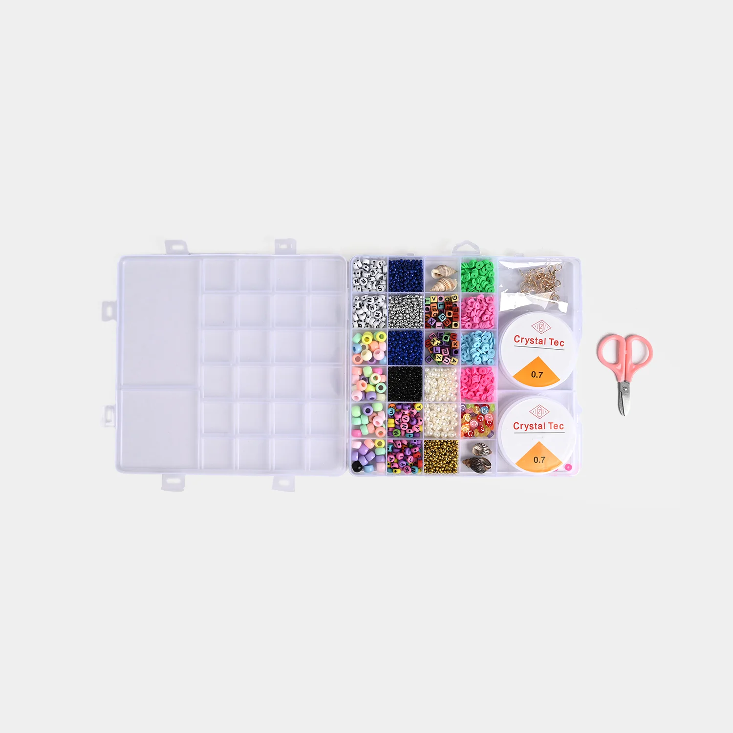 Girls Beads Set For Creative Play With Scissor