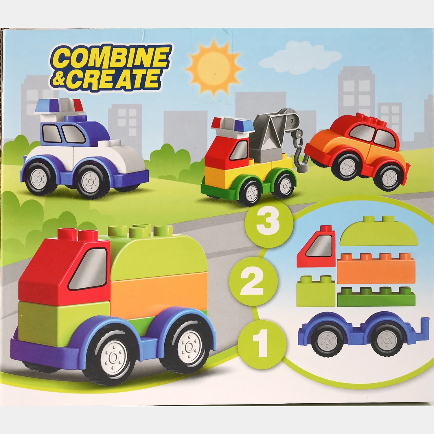 Combine & Create Creative Car Blocks Set - Image 5