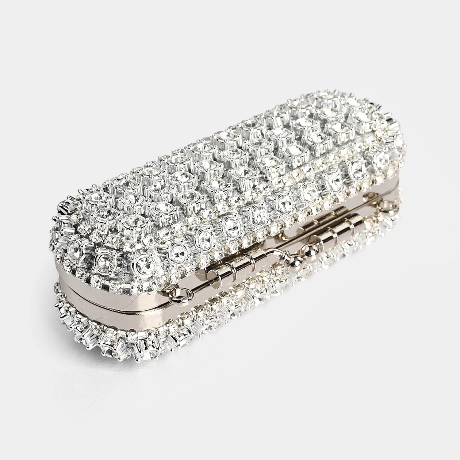 Crystal Clutch Bag With Chain Strap - Image 3