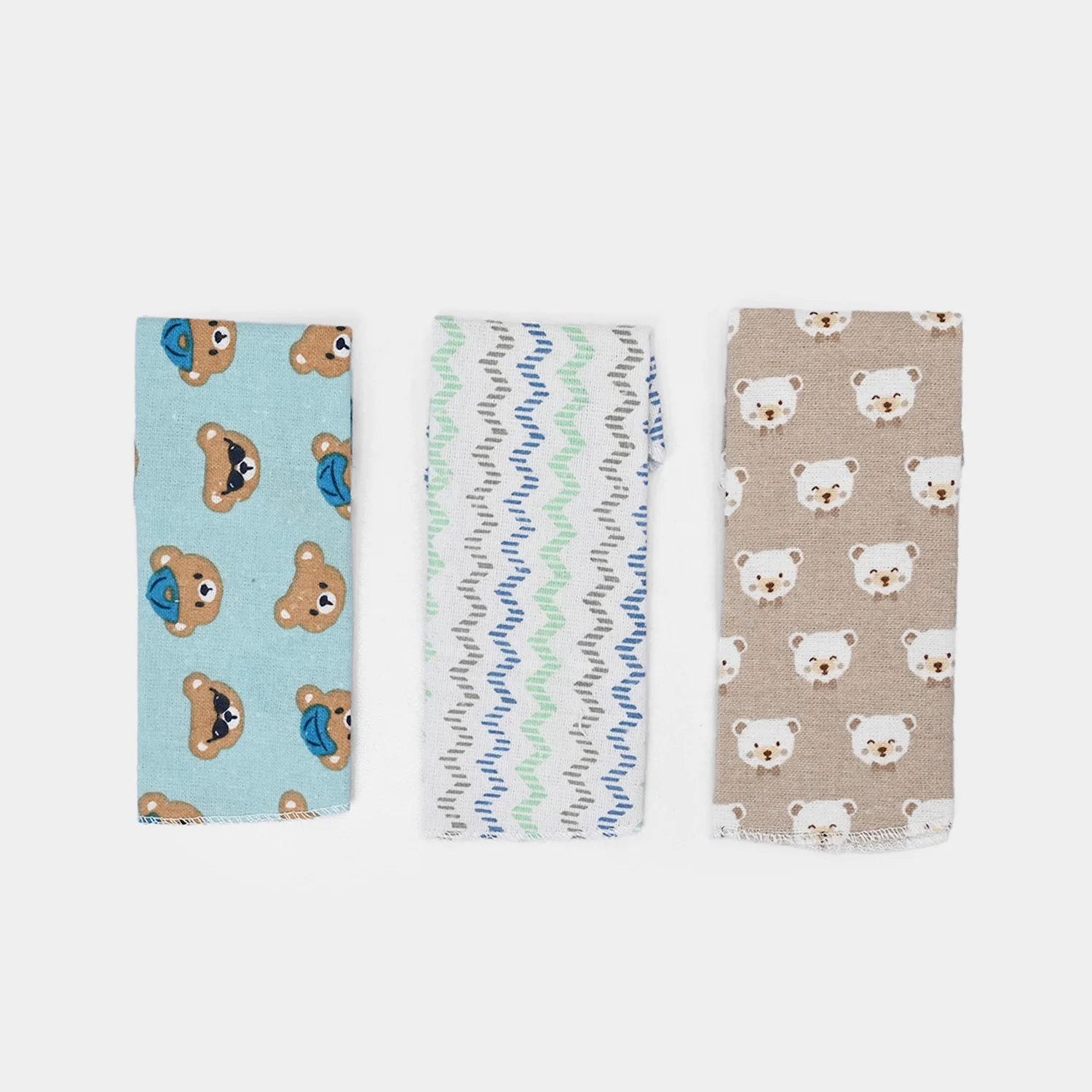Soft Cotton Baby Face Towel | 3PCs - Image 2