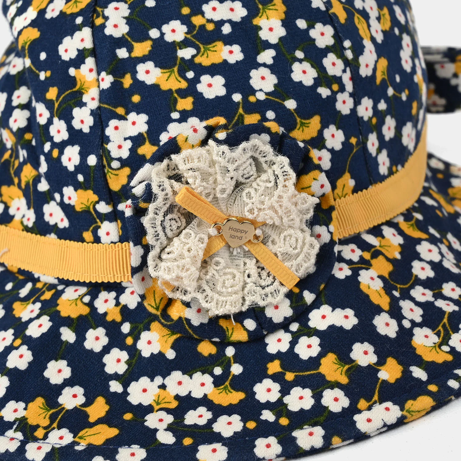 Cotton Round Cap/Hat | 12-18M - Image 2