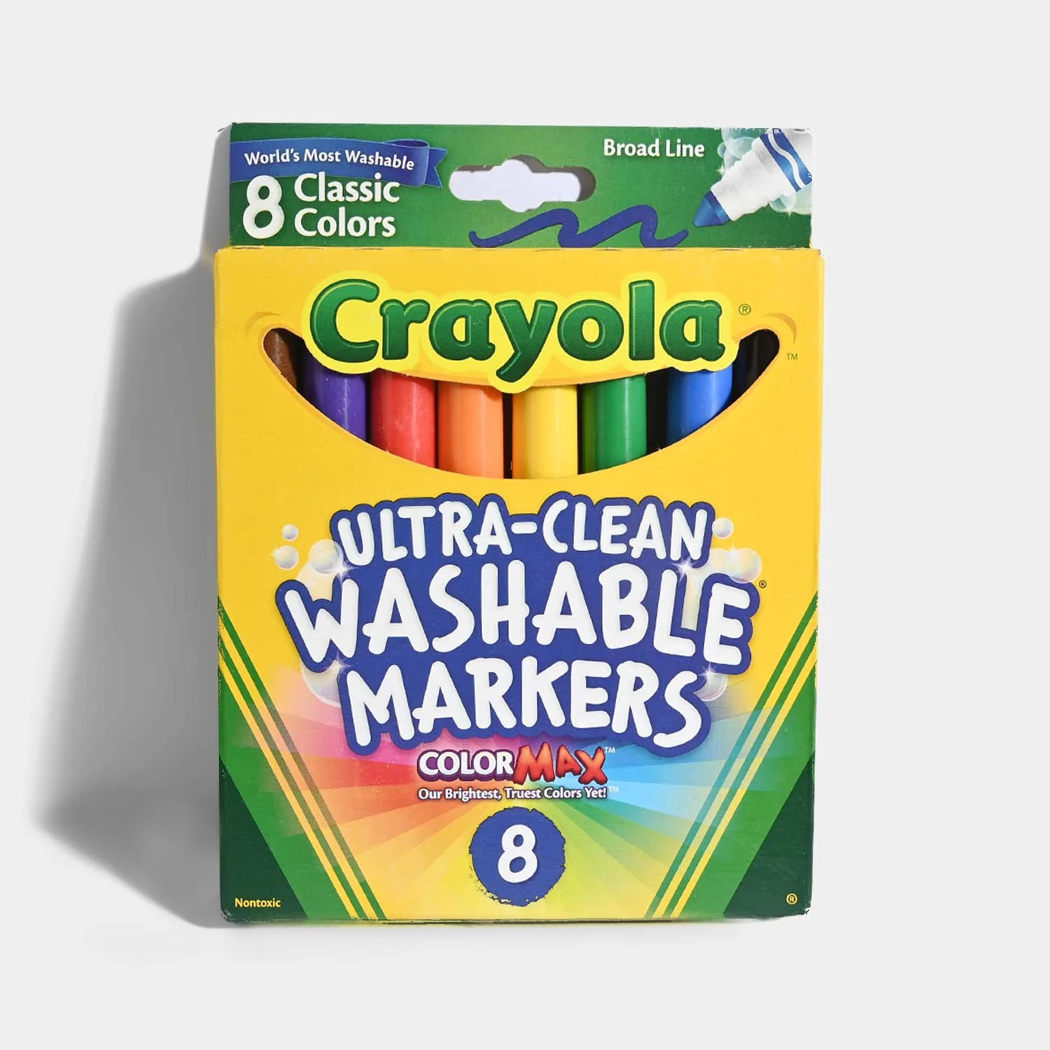 Crayola Ultra-Clean Washable Markers – 8 Assorted Colors - Image 3