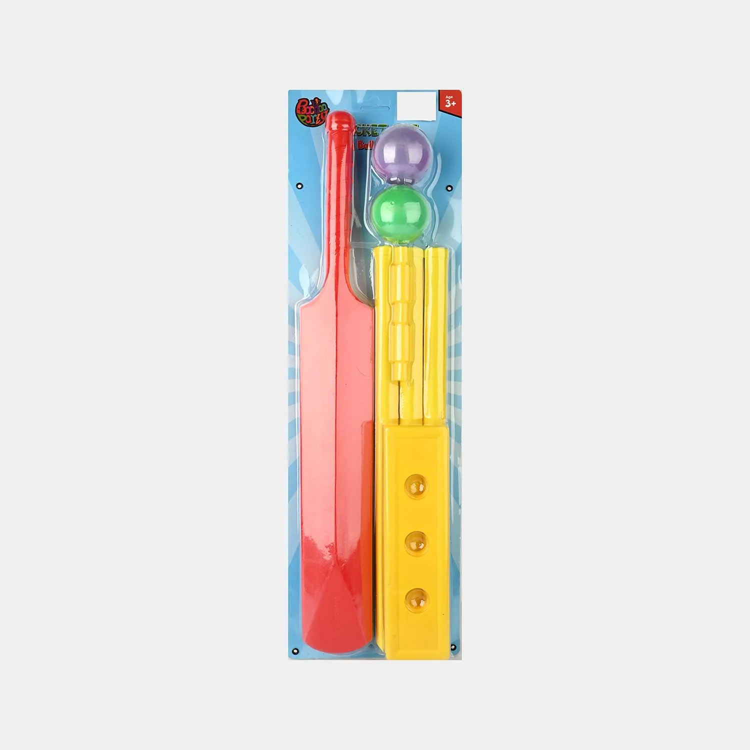 Kids Cricket Training Plastic Bat Ball Set - Image 3