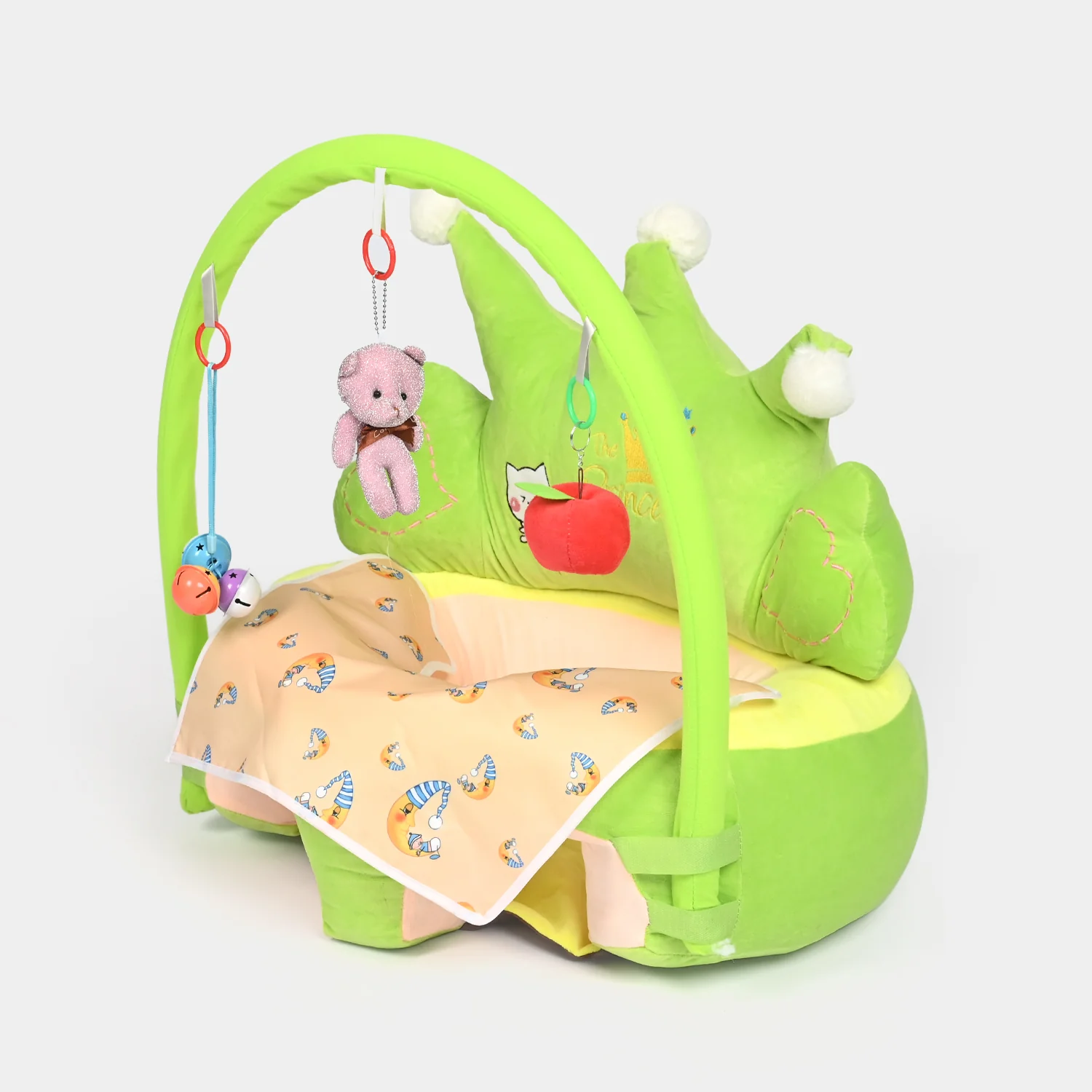 Baby Crown Floor Seat/Support Sofa Seat 6M+ | 909-Green - Image 2