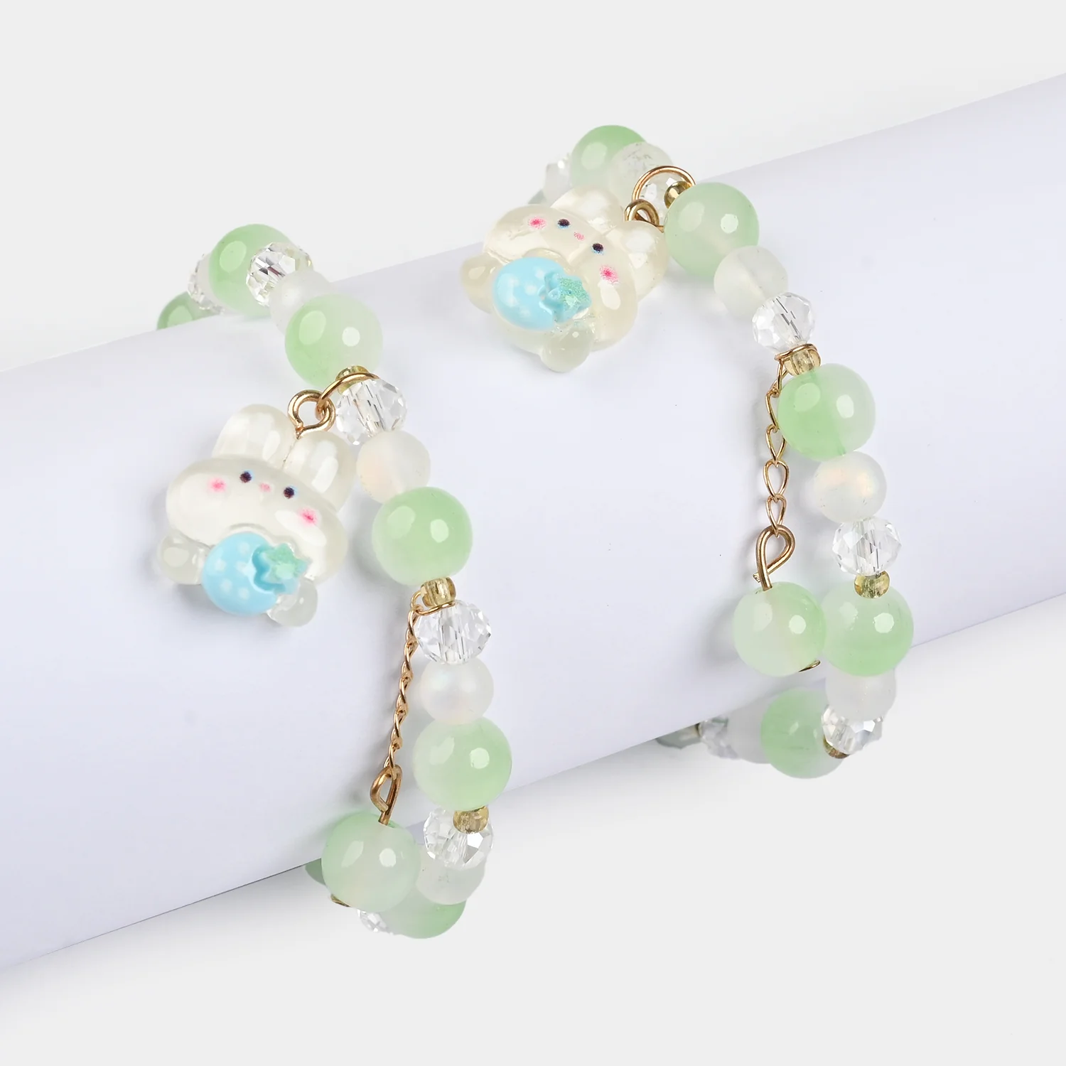 Fancy Crystal Beaded Bracelet for Girls