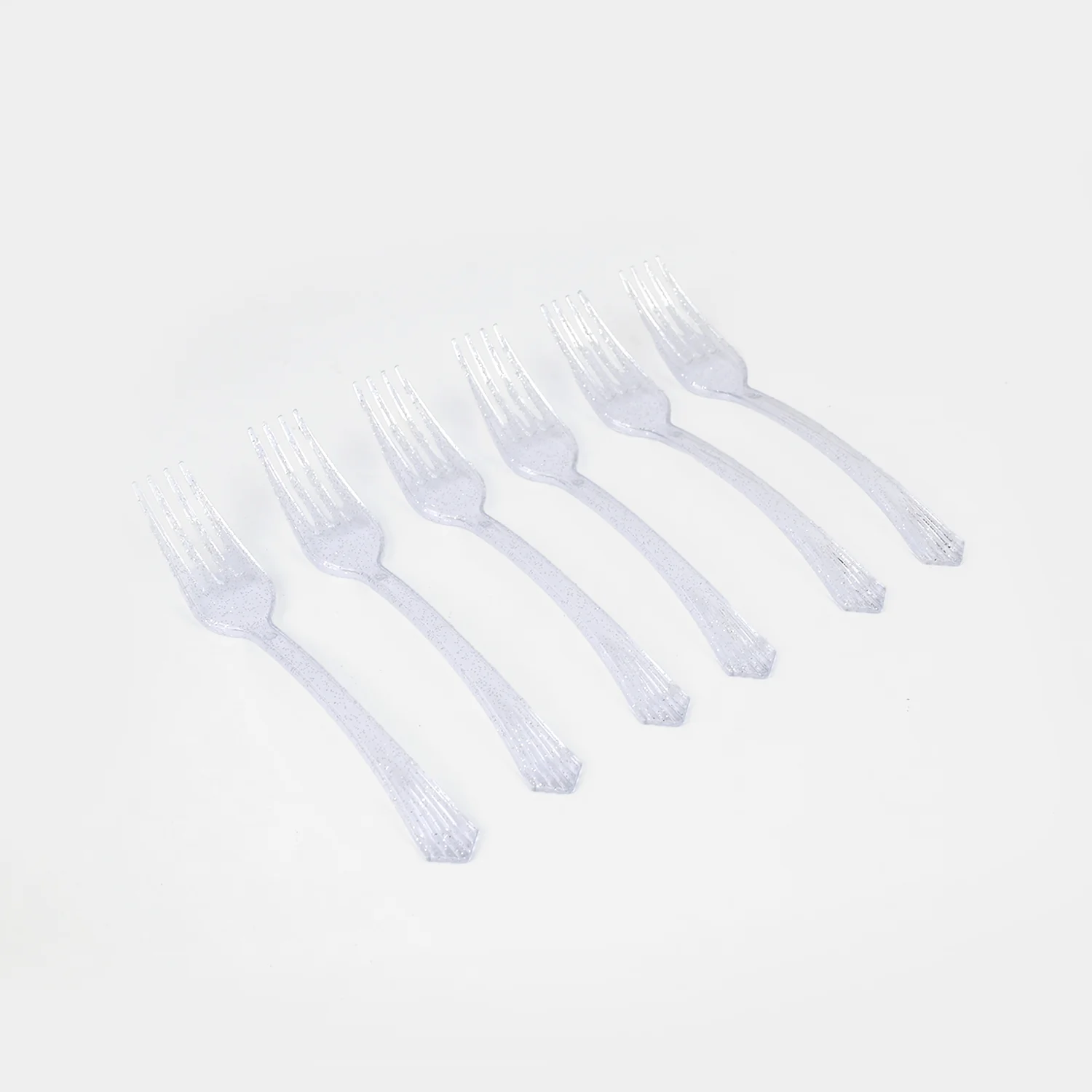 Mini Crystal Plastic Forks – Disposable