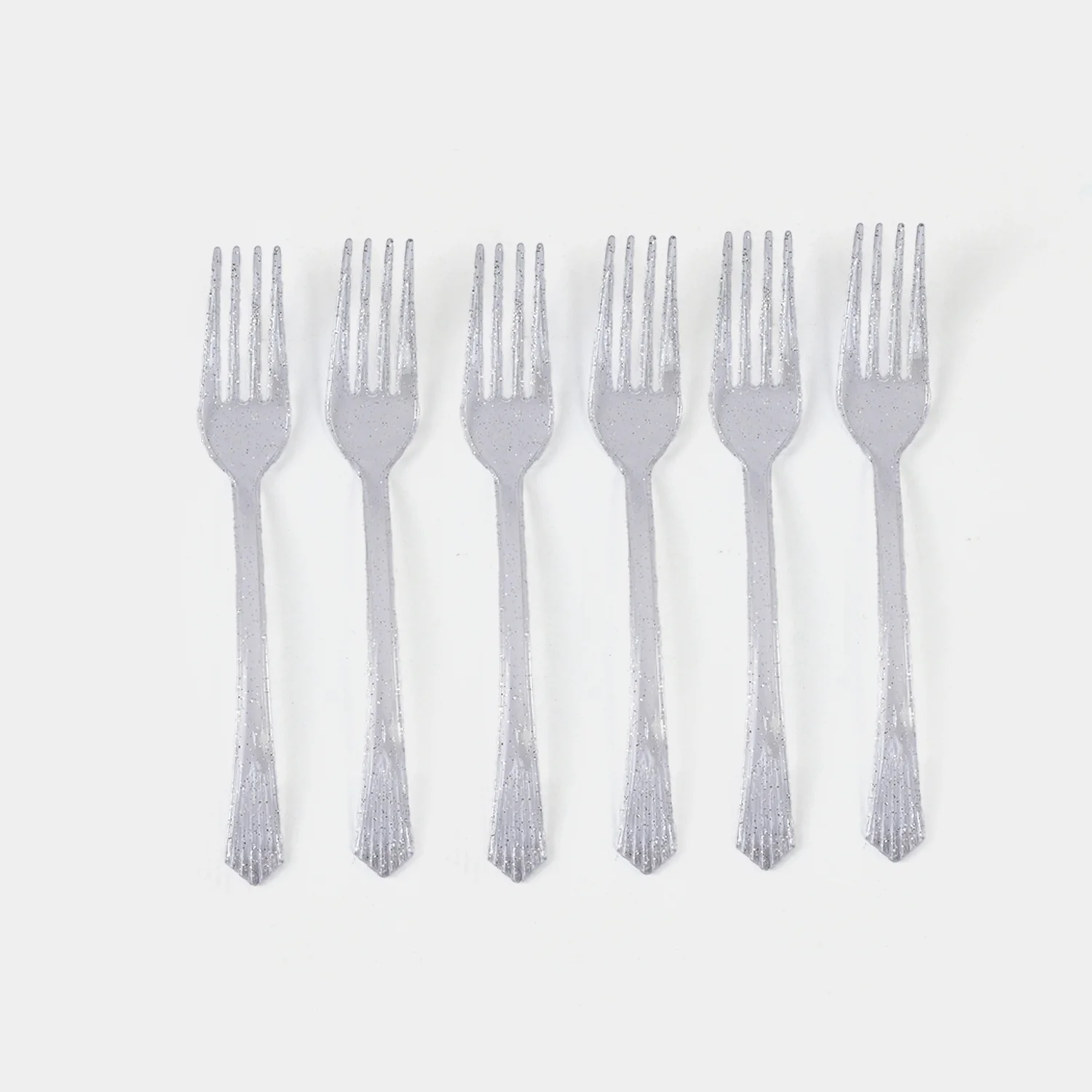 Mini Crystal Plastic Forks – Disposable - Image 3