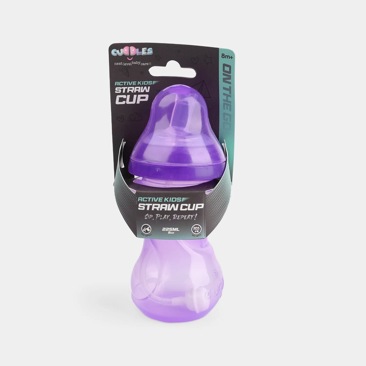 Cuddles Active Kids Straw Cup 225ml - Image 5