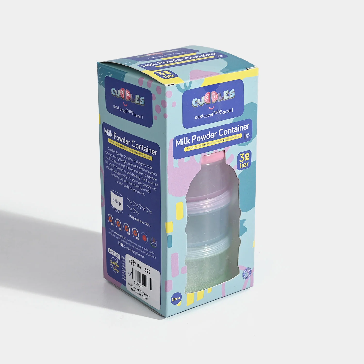 Cuddles Milk Powder Container 3Tier - Image 3