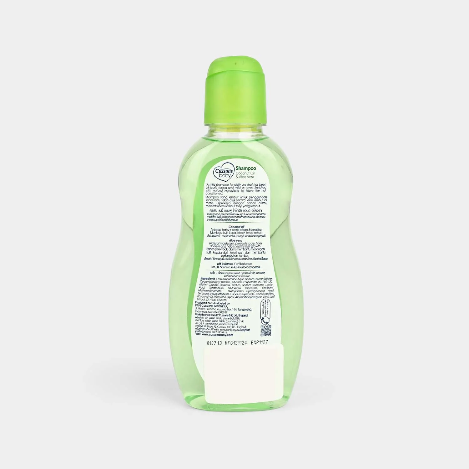 CUSSONS BABY SHAMPOO COCONUT OIL & ALOVERA 200ml - Image 2