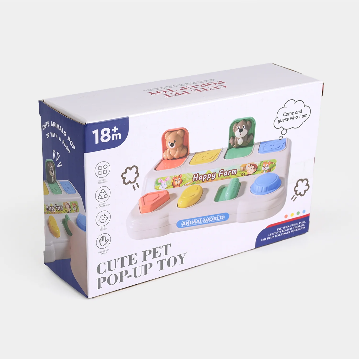 Cute Pet Pop-Up Toy  Interactve Learning Toy for Toddlers (18m+) - Image 3