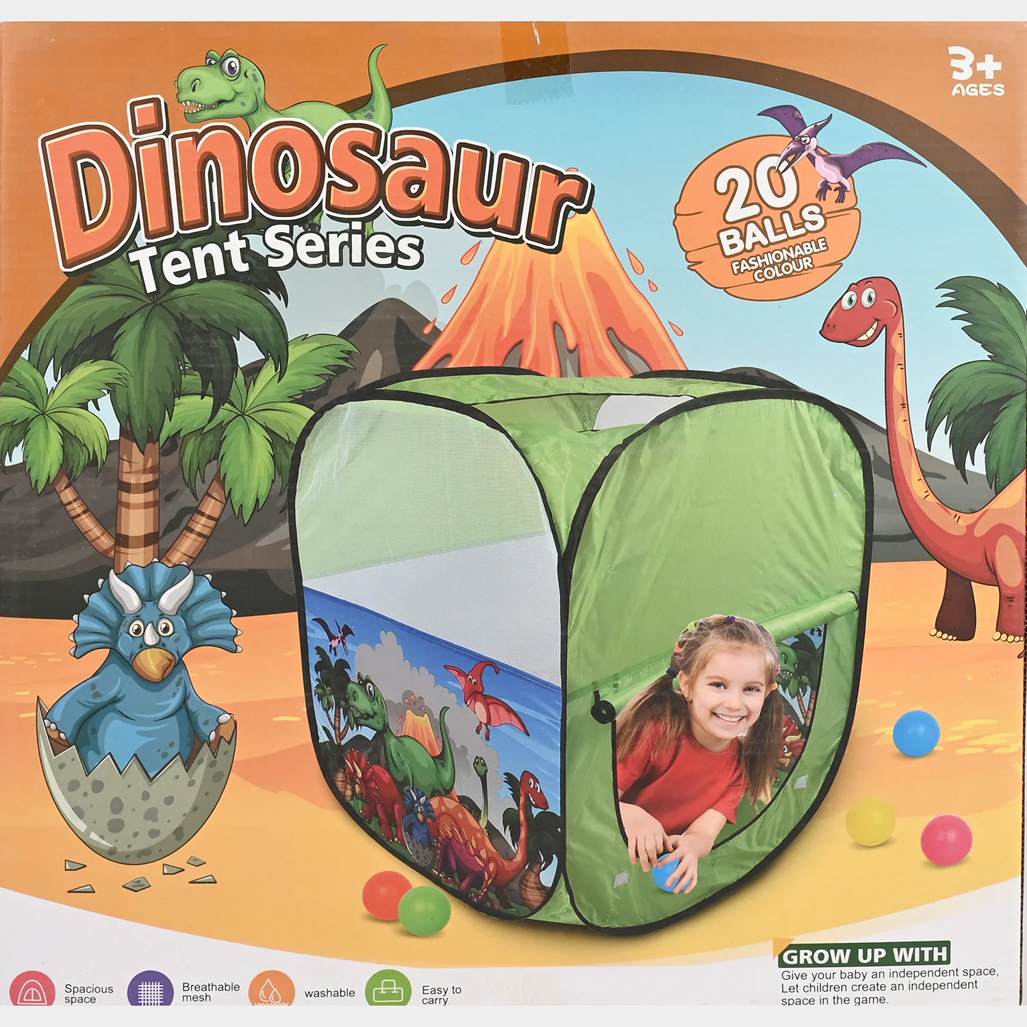 Dinosaur Tent House With 20 Balls - Image 2