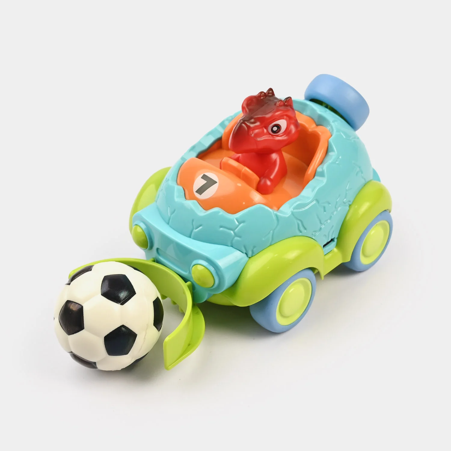 Dino Remote Control Football Car with Lights & Music for Kids - Image 2