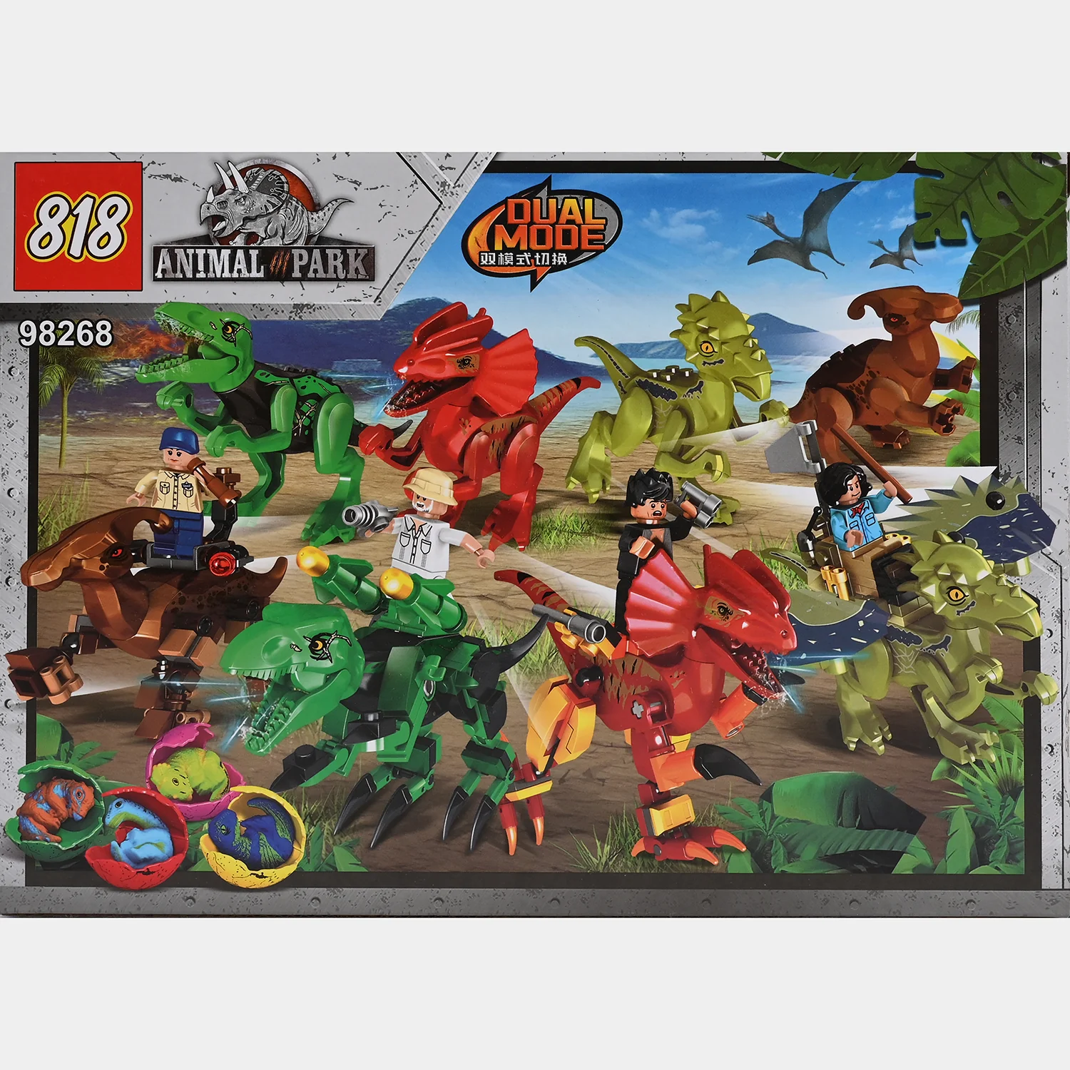 Dinosaur Building Blocks Set For Kids - Image 3