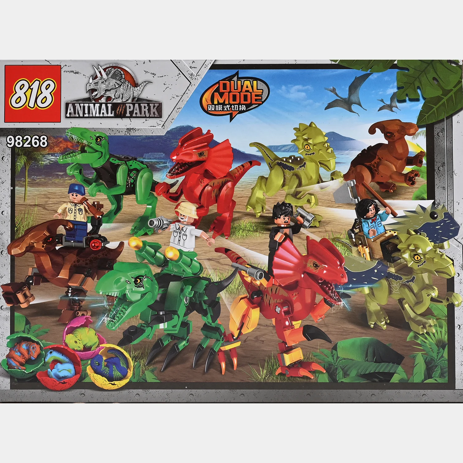 Dinosaur Building Blocks Set For Kids - Image 2