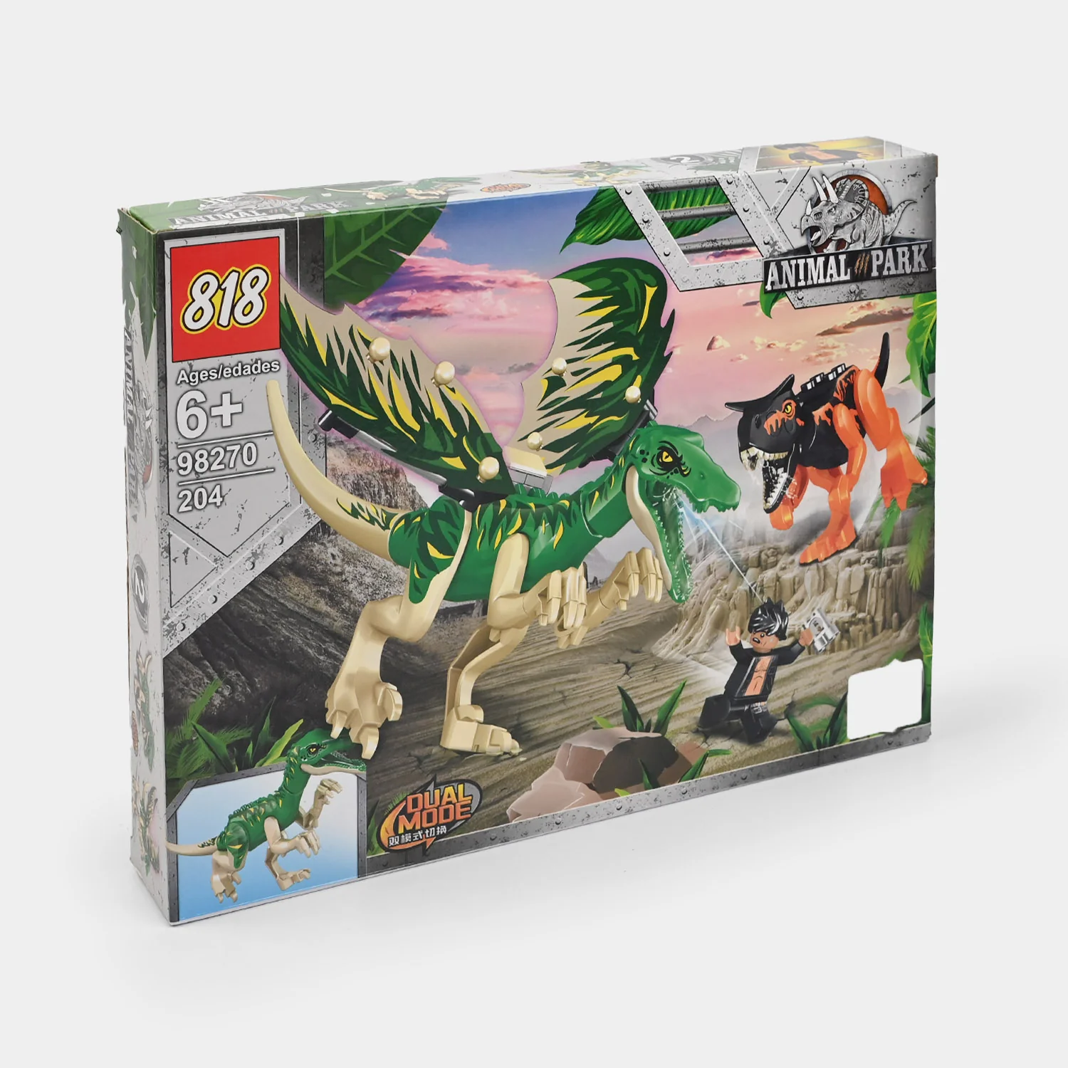 Dinosaur Building Blocks | 204Pcs - Image 2
