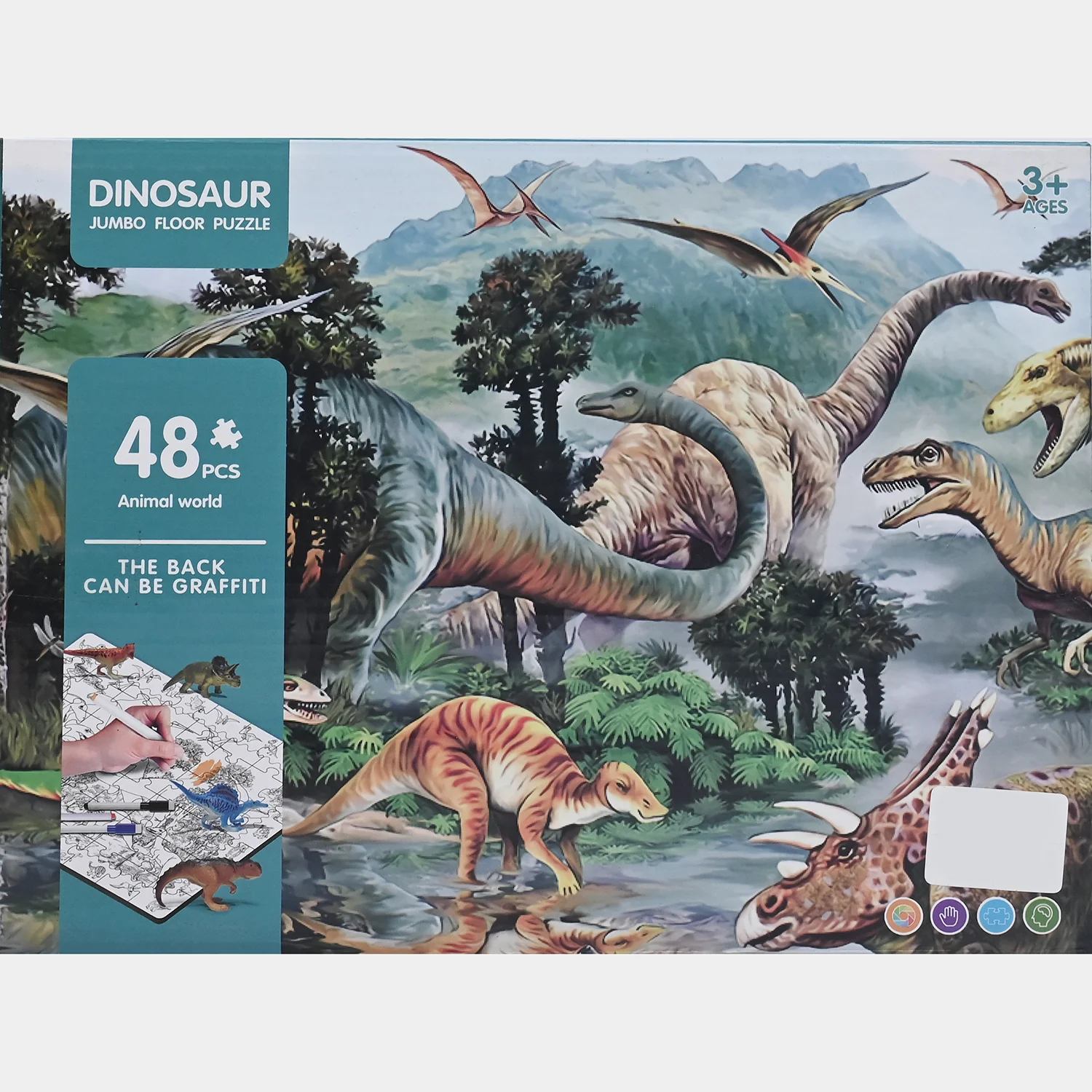 Dinosaur Painting Puzzle - Image 3