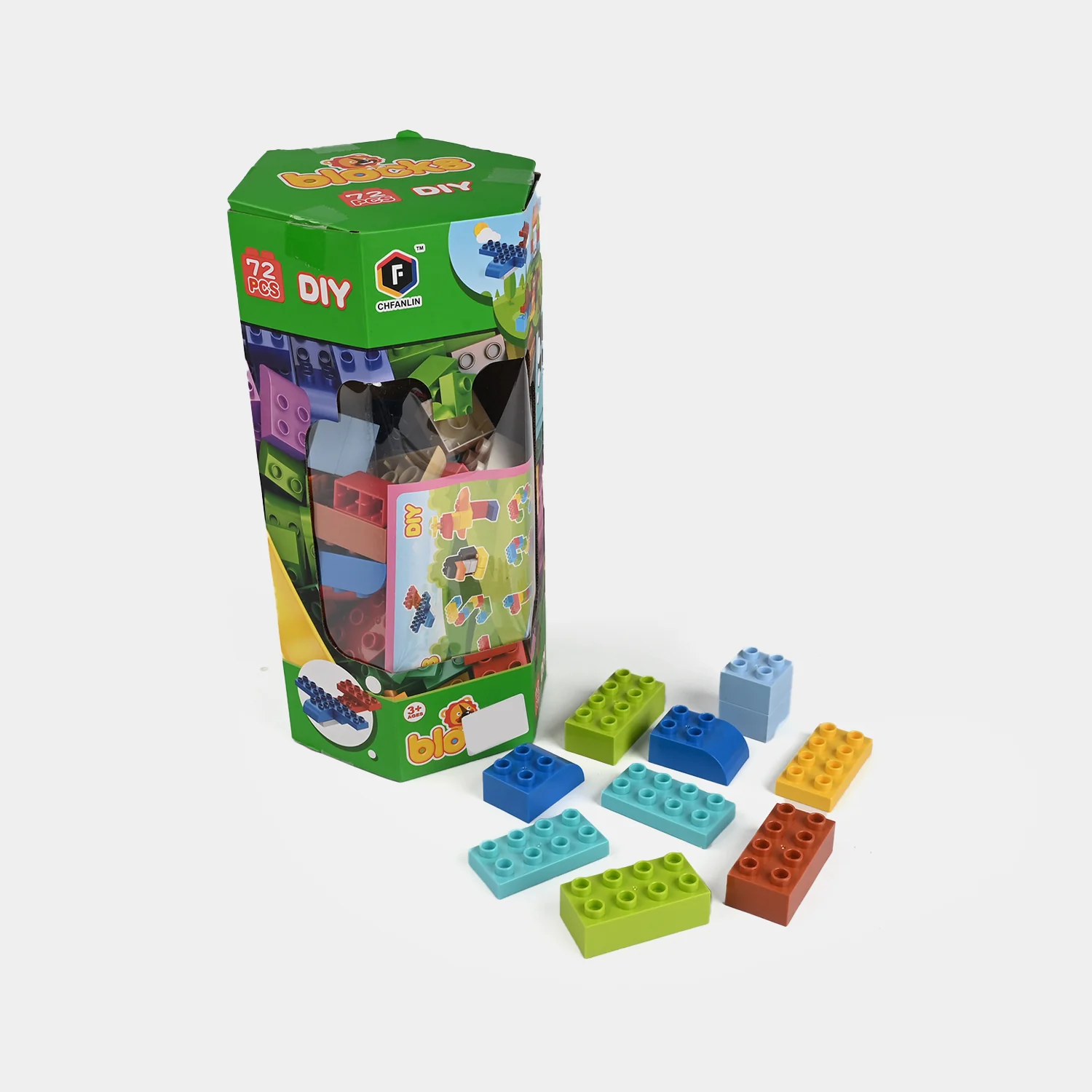 DIY Building Blocks Set – 72 Pieces