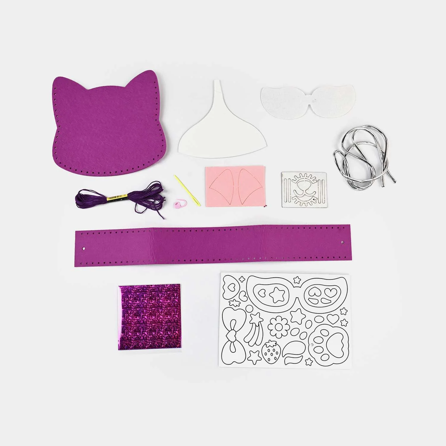DIY Children's Handmade Kitty Sling Bag Kit for Kids - Image 4