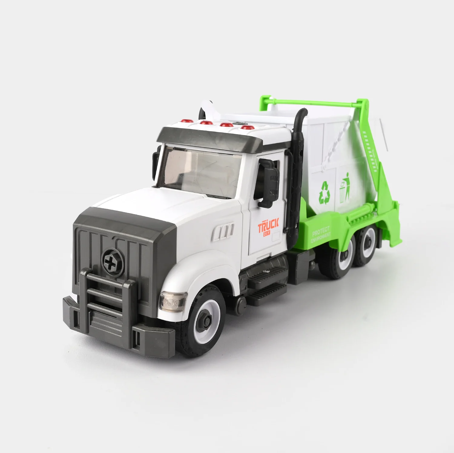 Garbage Truck Toy with Lights & Sounds | Recycling Play Vehicle for Kids - Image 2