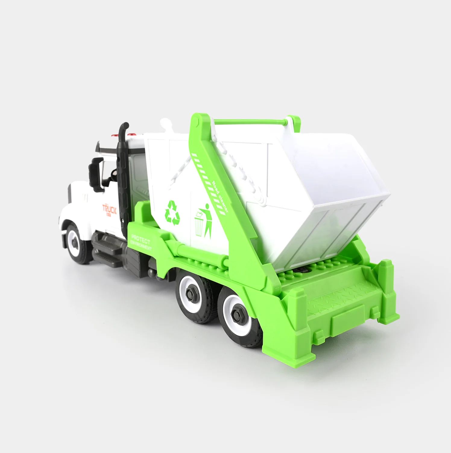 Garbage Truck Toy with Lights & Sounds | Recycling Play Vehicle for Kids - Image 6