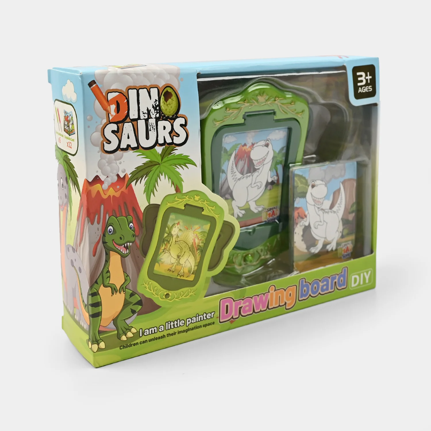 Dinosaur DIY Drawing Board Set – Creative Fun for Kids - Image 3