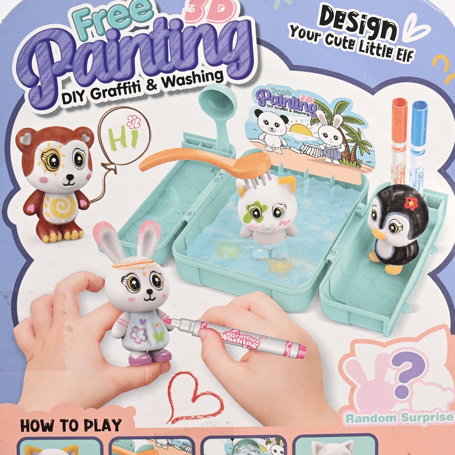 DIY Washable Animal Coloring Kit - Image 3