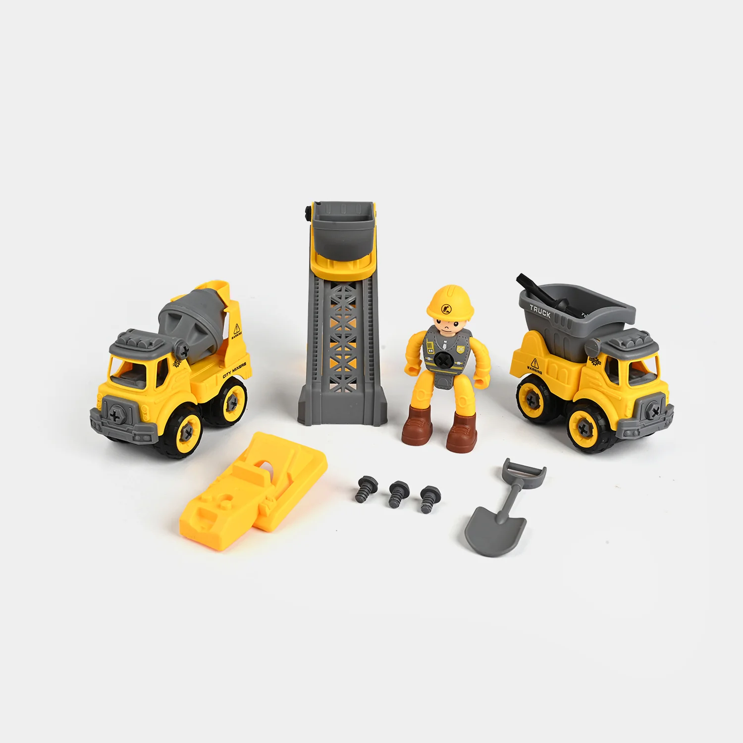 Diy Truck Set | Construction Vehicle Playset