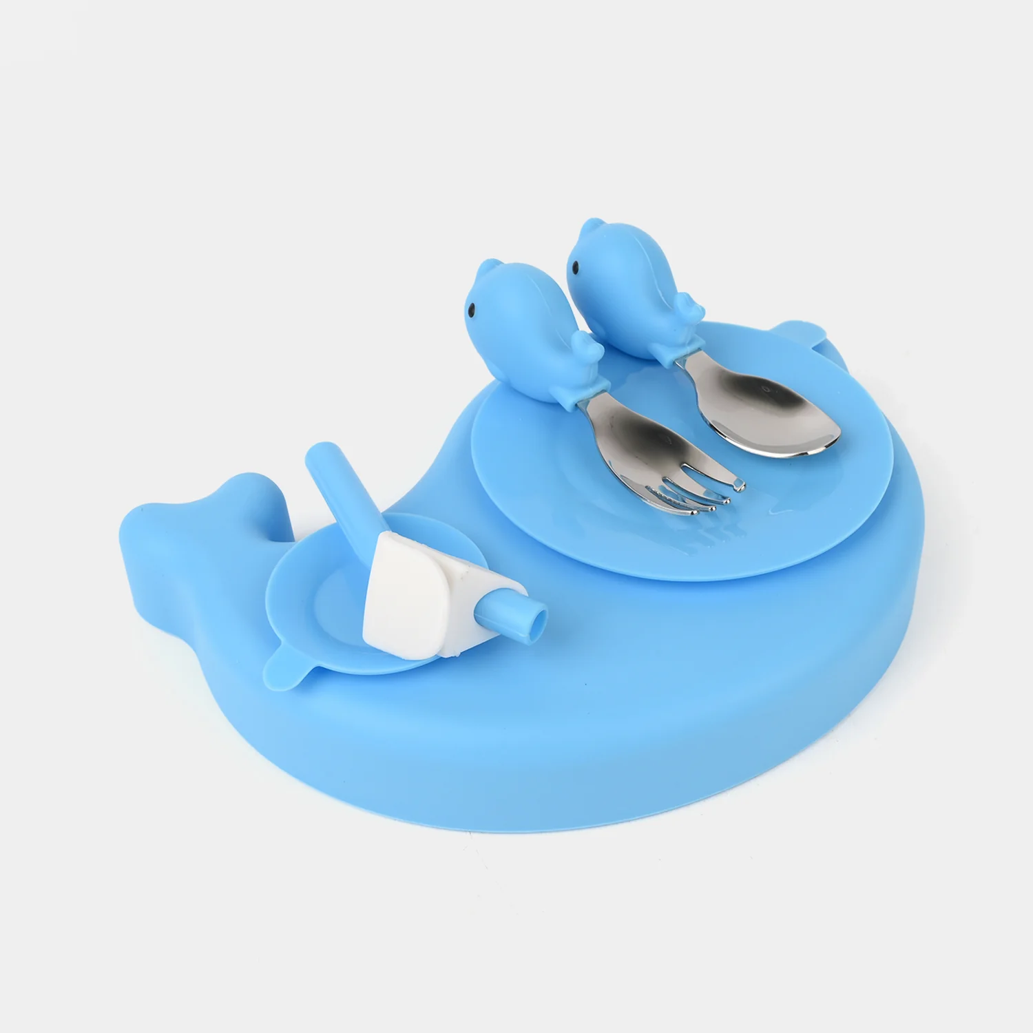 Dolphin Silicone Baby Feeding Set - Image 4