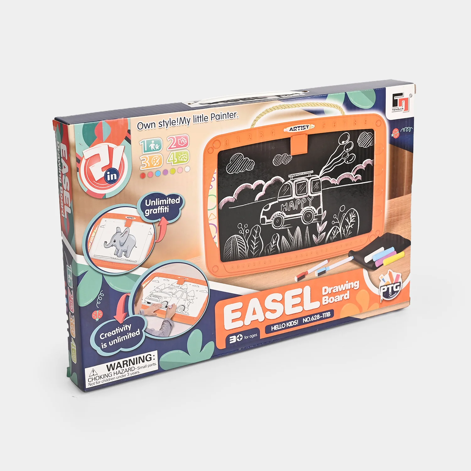 2-in-1 Double Sided Easel Drawing Board - Image 3