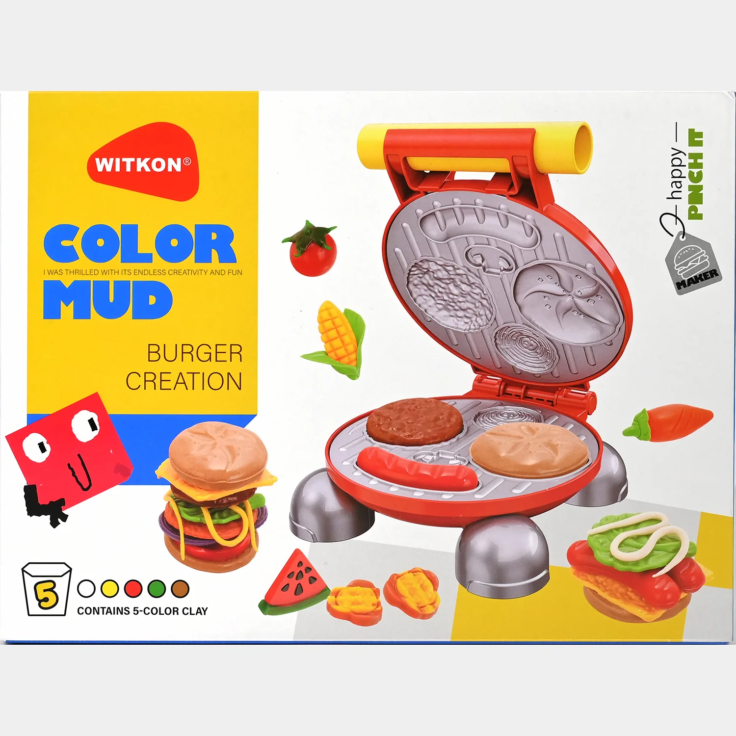 Burger Creation Set - DIY Modeling Clay Set - Image 3