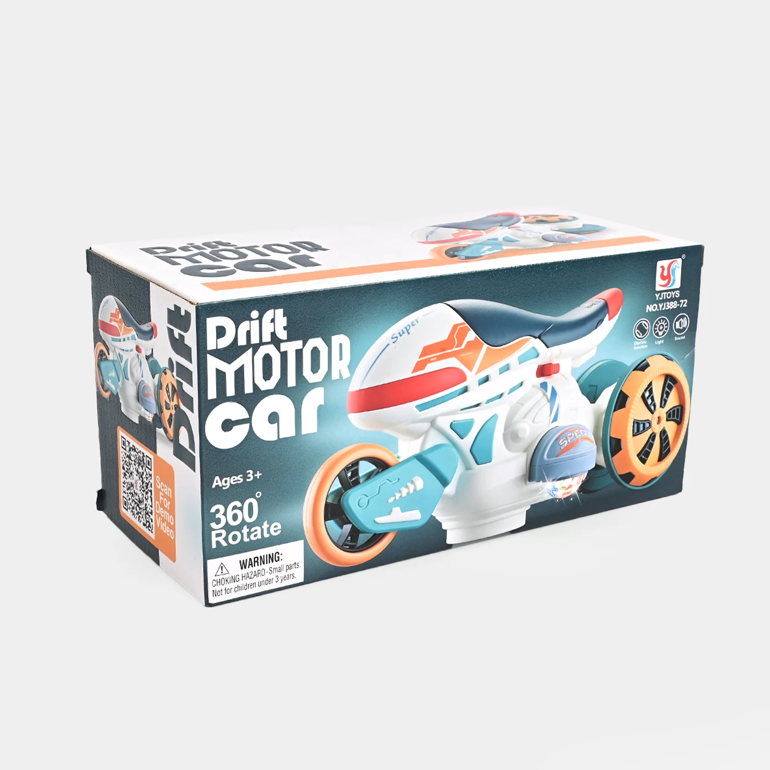 Drift Motor Car – Stunt Spin Motorcycle Toy - Image 3
