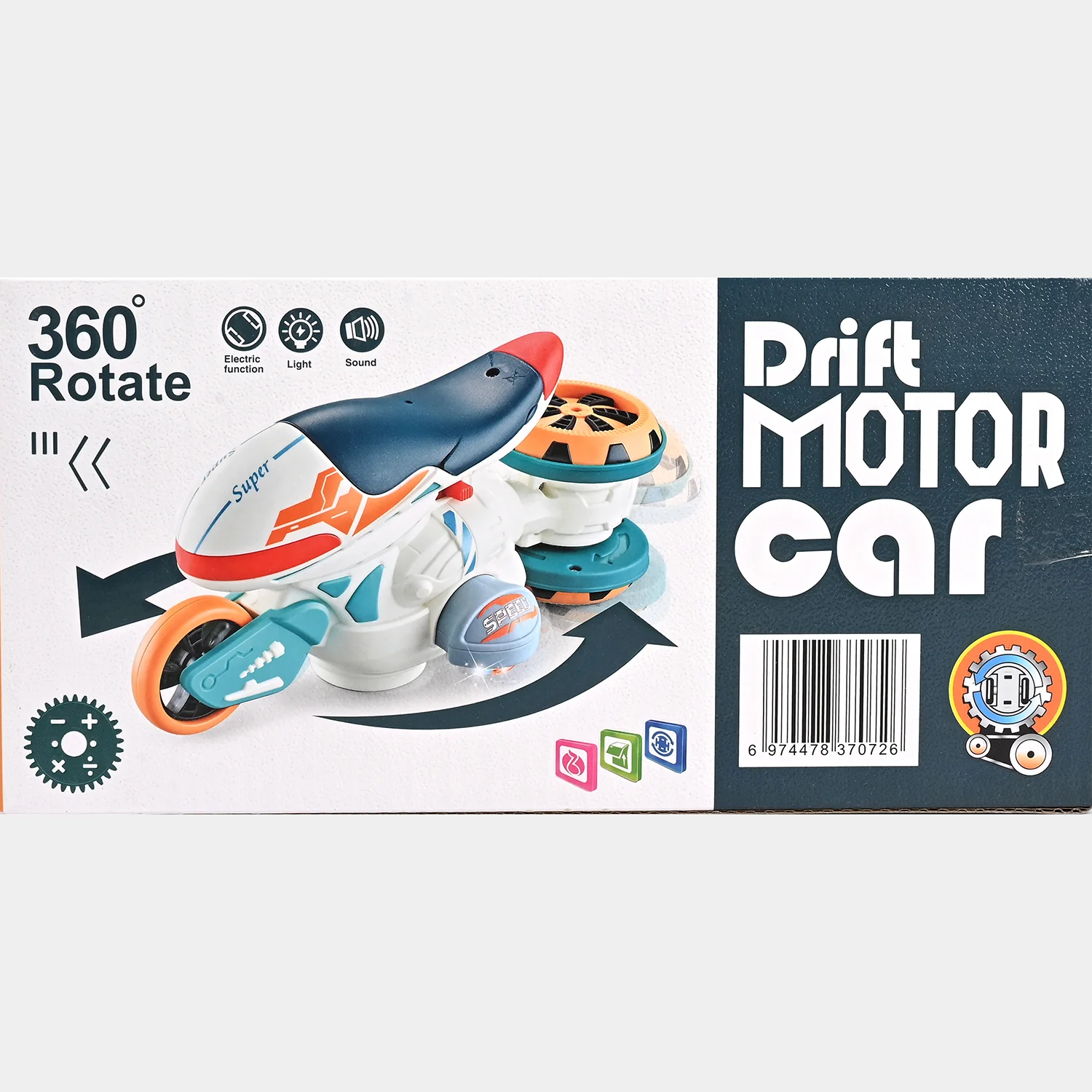 Drift Motor Car – Stunt Spin Motorcycle Toy - Image 9