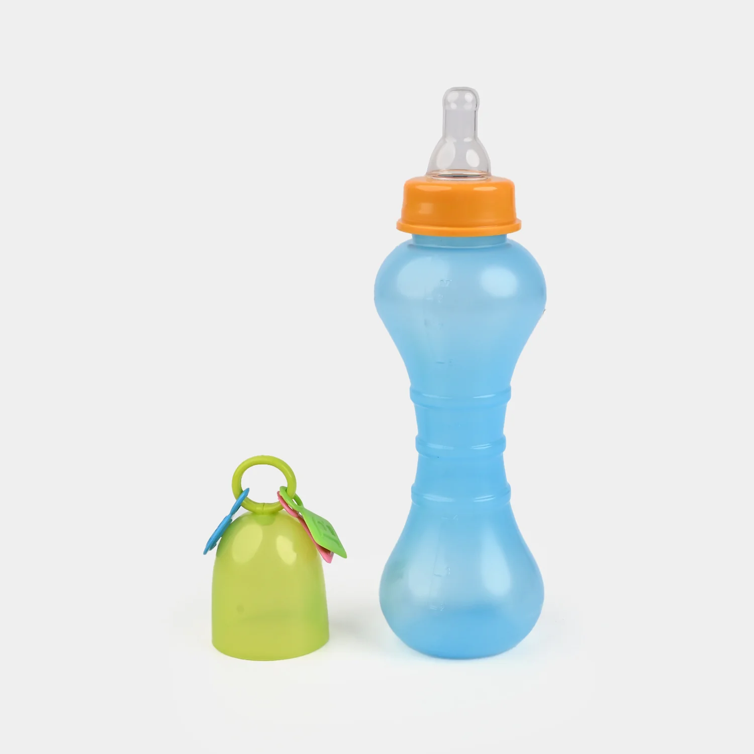 Feeding Bottle with Rattle Hood 8Oz 8042 Blue - Image 2