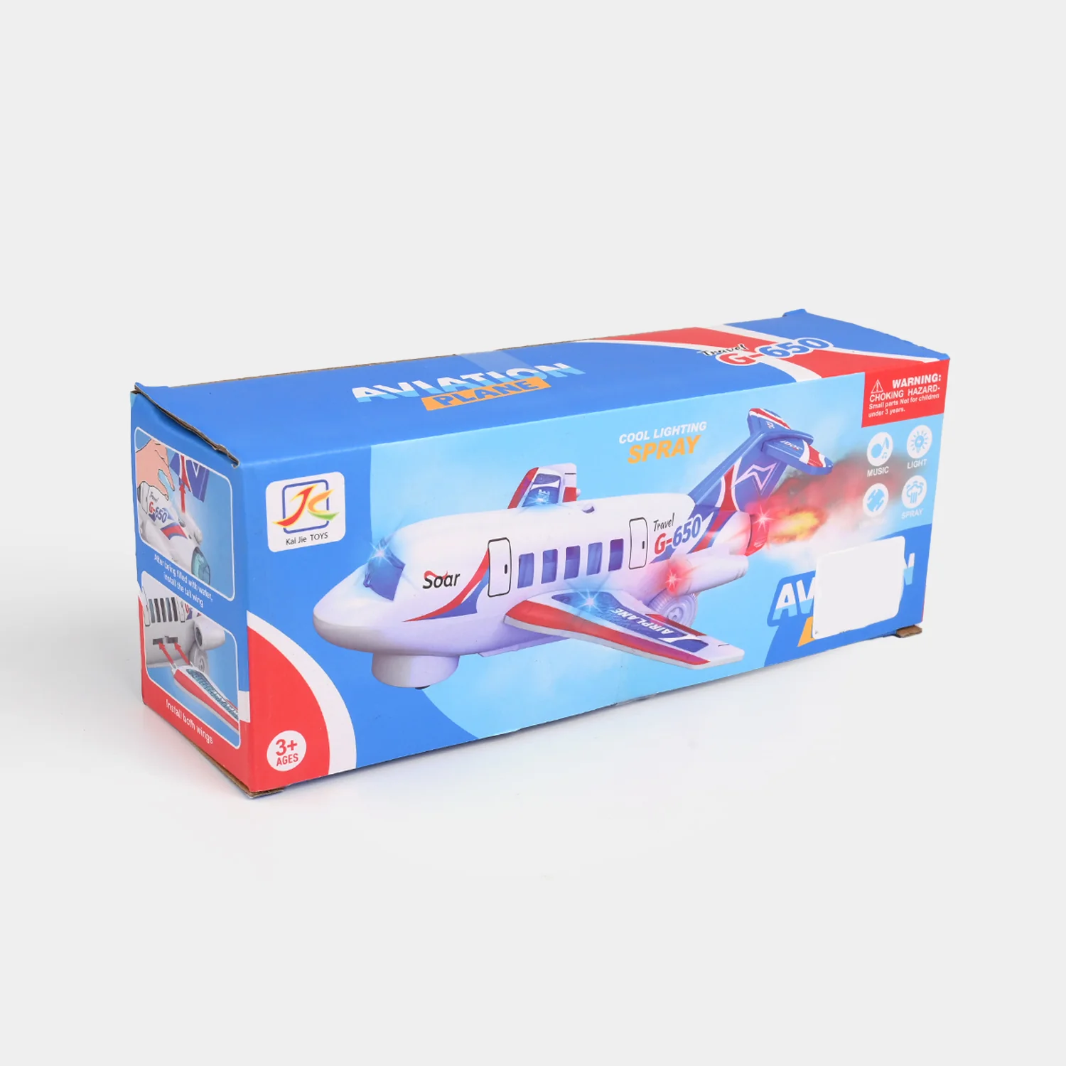 Electric Airplane With Light & Music, Spray - Image 3