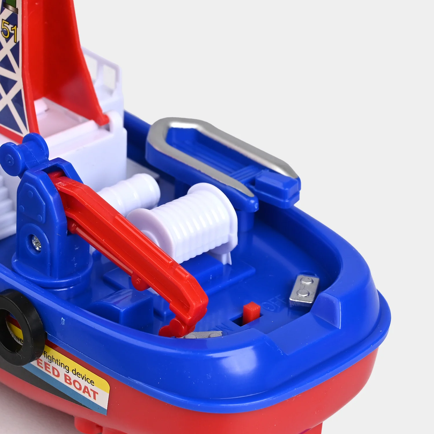 Fire Boat Toy Auto Water Spraying Educational Music Light - Image 4