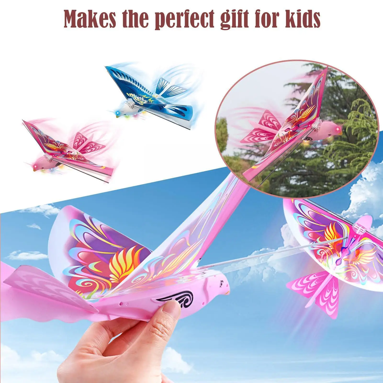 Electric Hand Thrown Flying Bird - Image 2