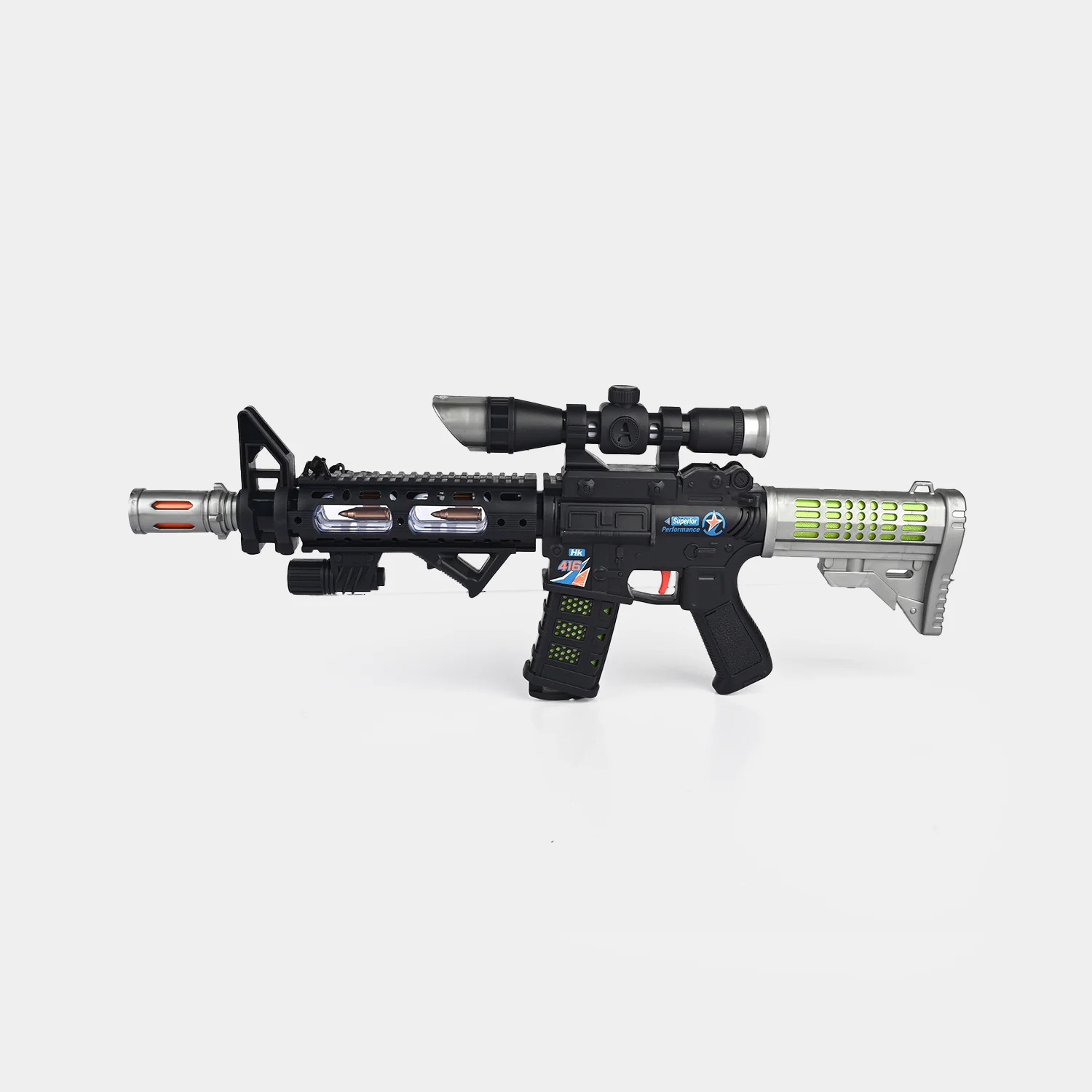 Battery-Operated Light & Sound Toy Gun - Image 2