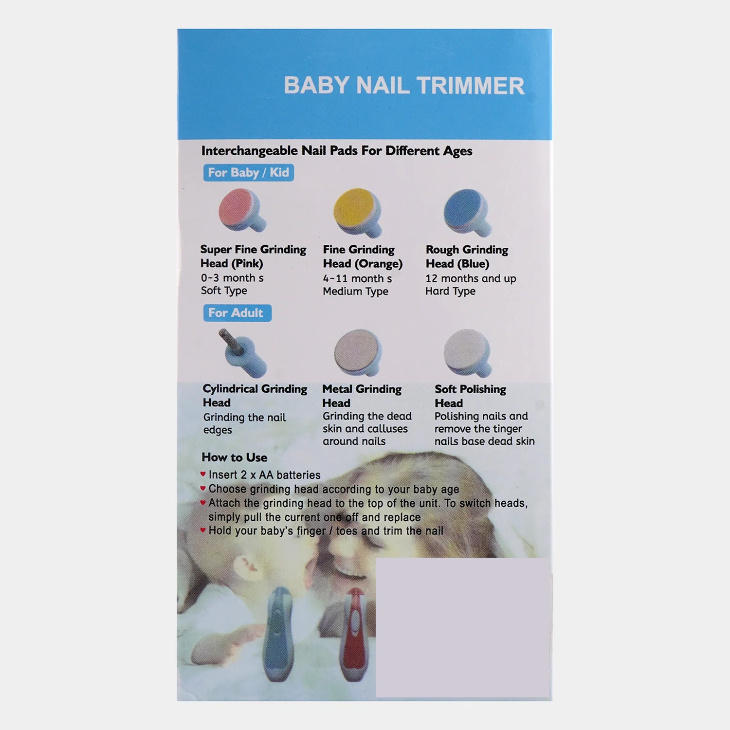 Gentle & Safe Electric Baby Nail Trimmer Kit - Image 4