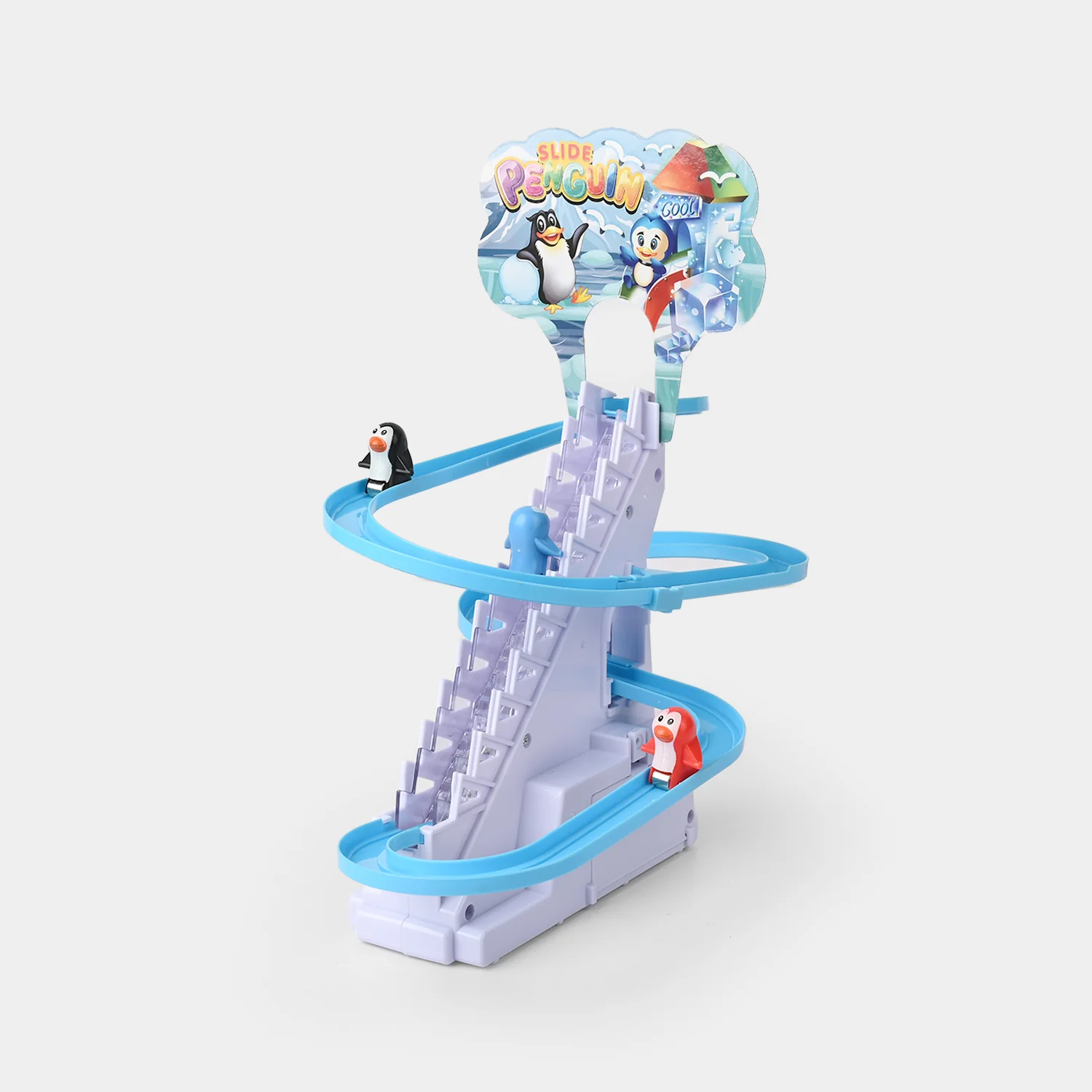 Electric Penguin Track with Light & Music Play Set for Kids