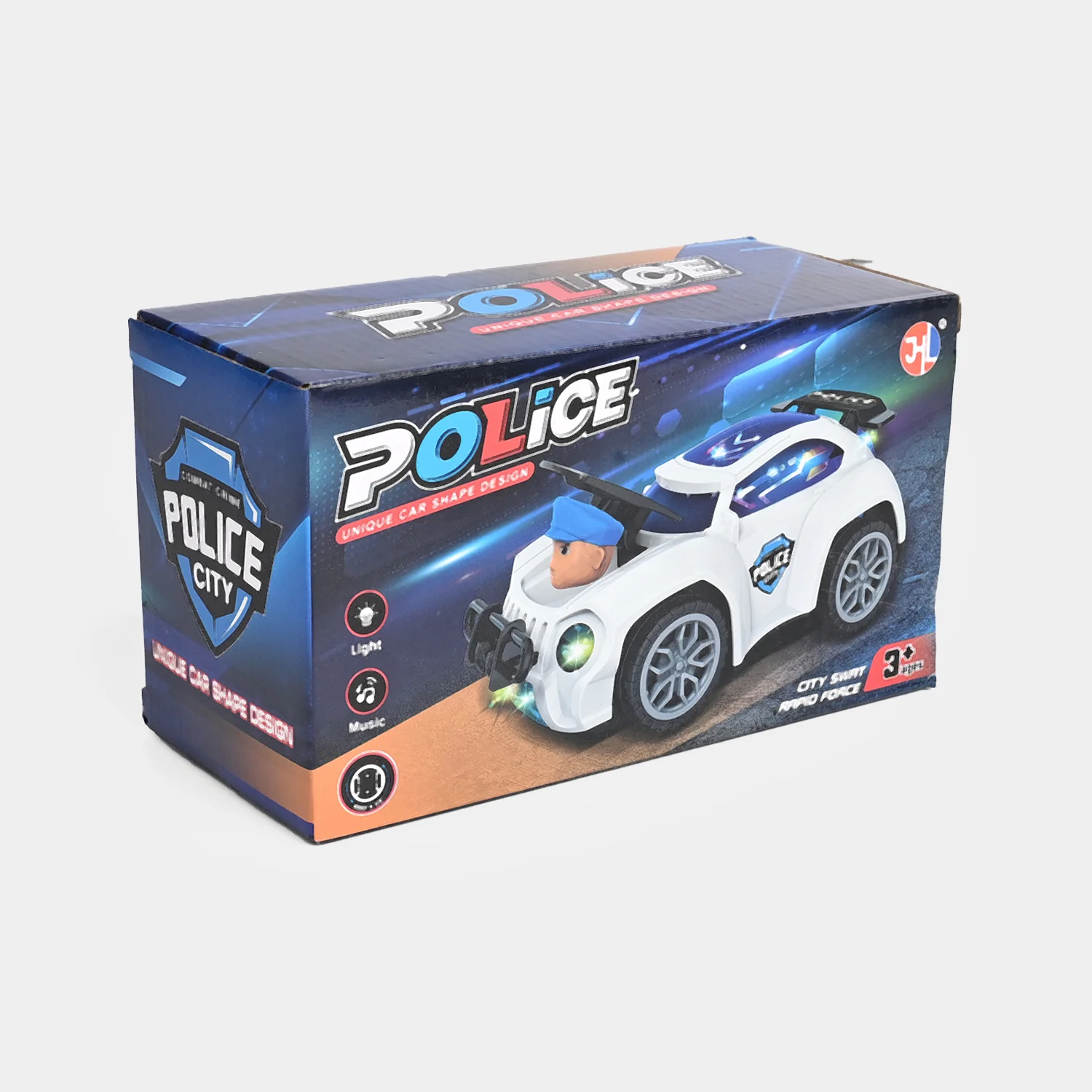 3D Police Car Toy with Light & Sound - Image 3
