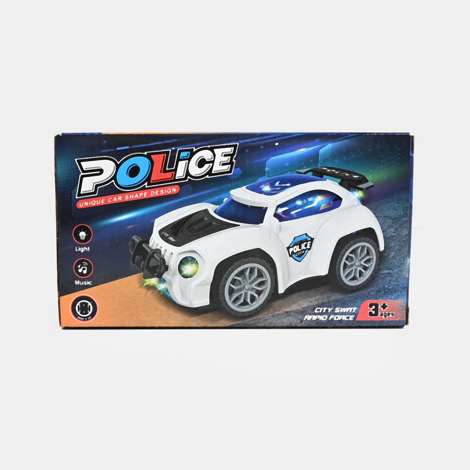 3D Police Car Toy with Light & Sound - Image 6