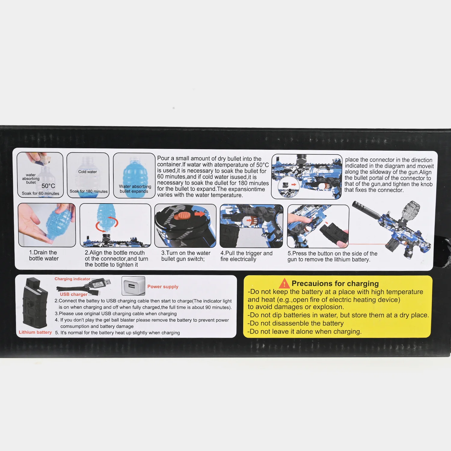 Electric Gel Ball Blaster For Kids Model M416 - Image 9