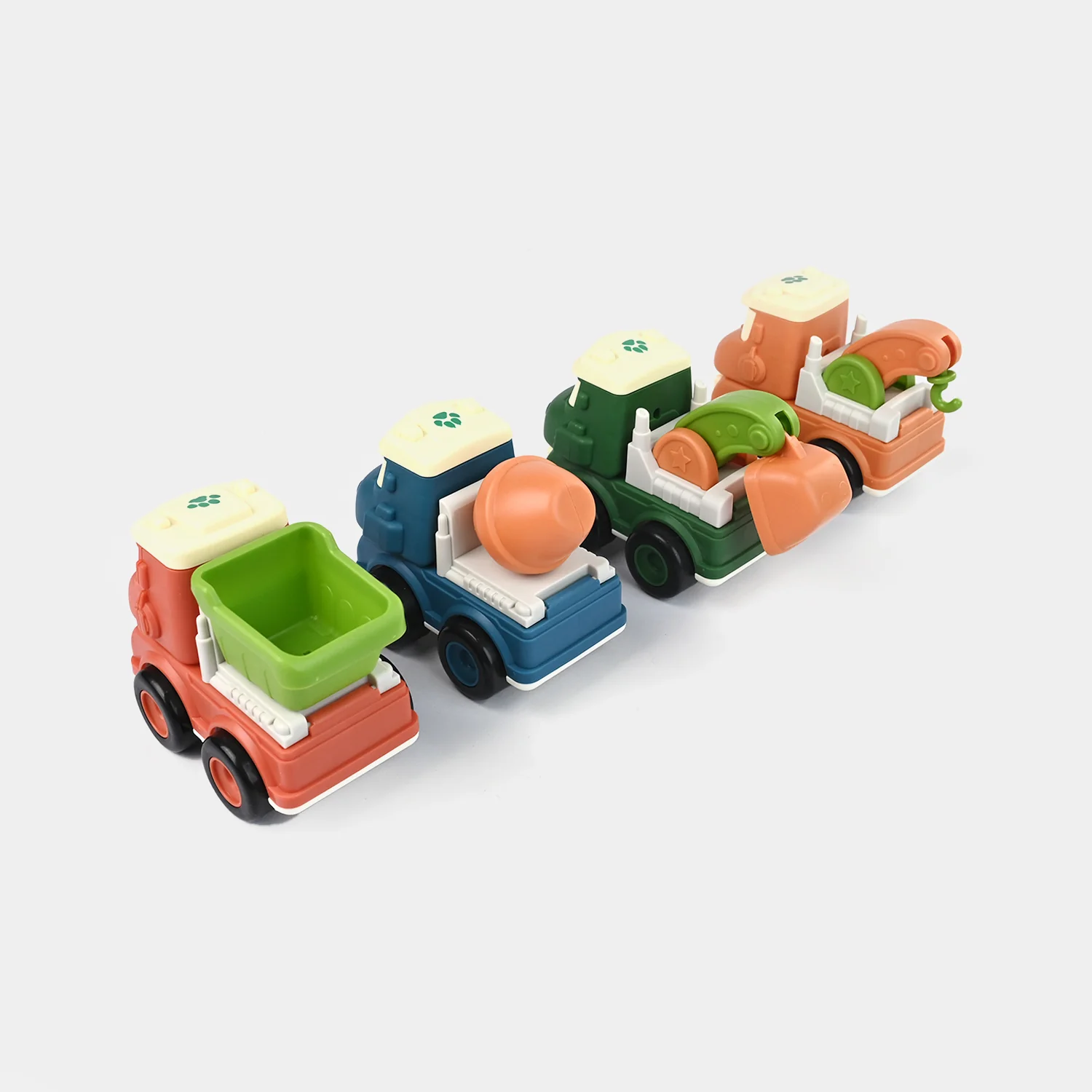 Cartoon Engineering Vehicles | Pack of 4 - Image 4