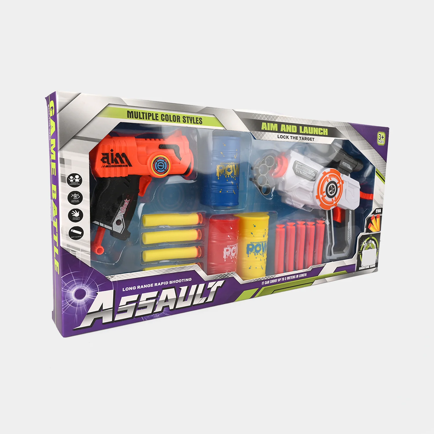 Eva Soft Dart Launcher With Barrels Play Set For Kids - Image 3