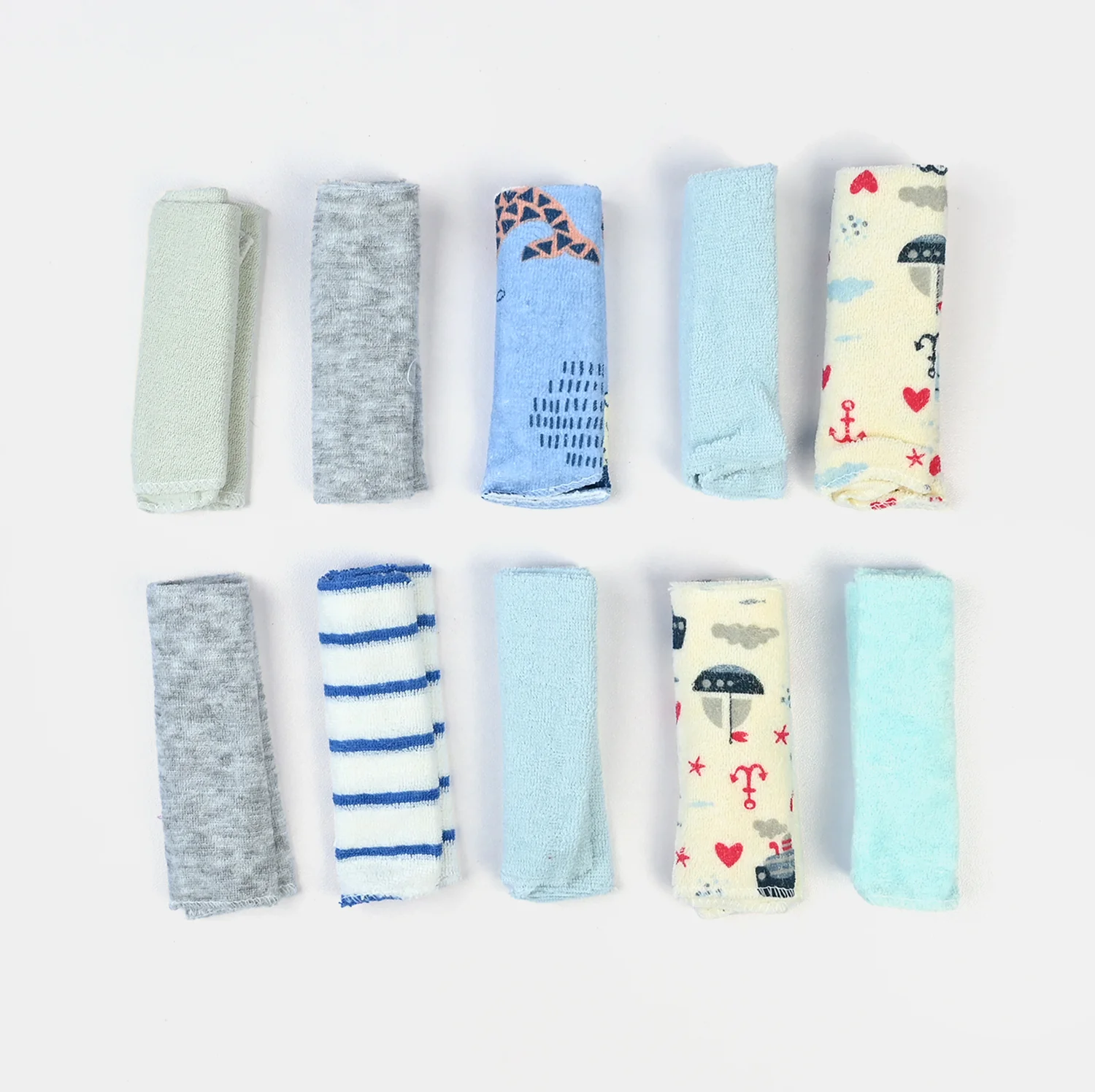 Baby Face towels/Washcloths 10Pcs - Image 2