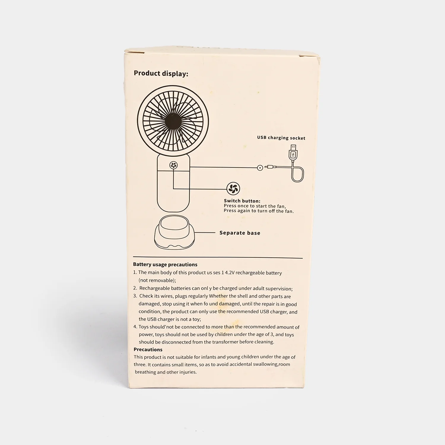 Rechargeable Mini Handheld Fan - Image 6