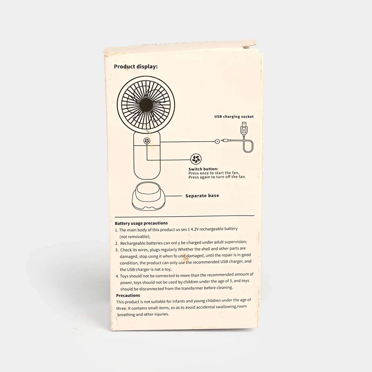 Rechargeable Mini Handheld Fan - Image 7